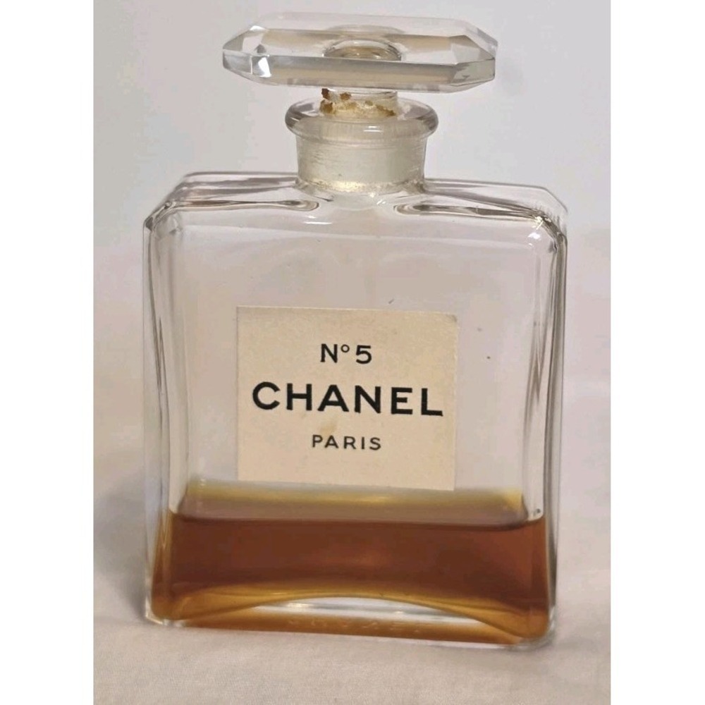 RARE Vintage 1950s Chanel No. 5 Parfum 3"Bottle Paper Label
